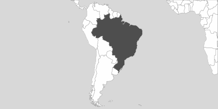 Map of Area Brazil