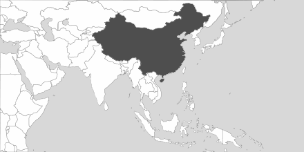 Map of Area China