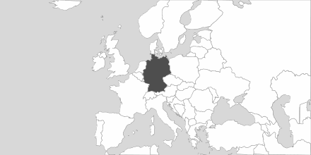 Map of Area Germany