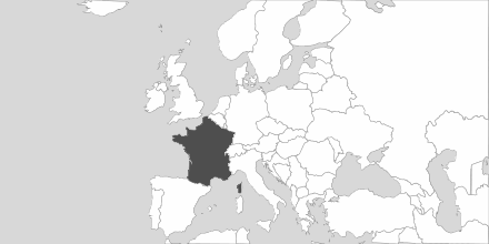 Map of Area France