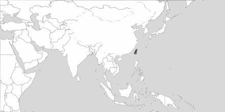 Map of Area Taiwan